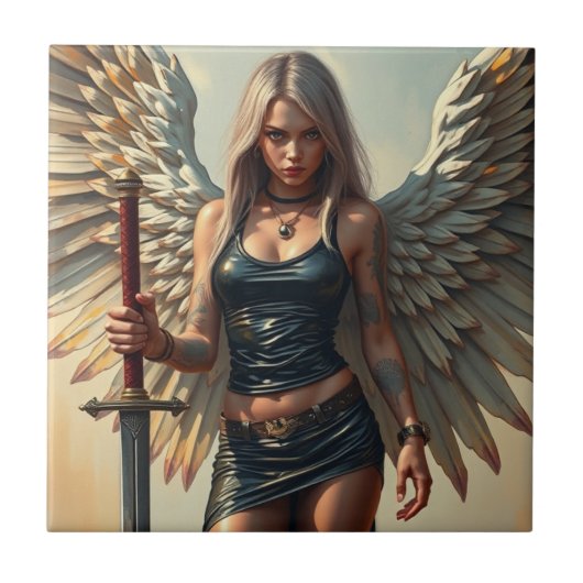 Der Engel des Kriegers Tegeltje (Voorkant)