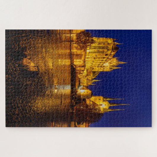 Der Erfurter Dom in Thüringen Legpuzzel (Horizontaal)