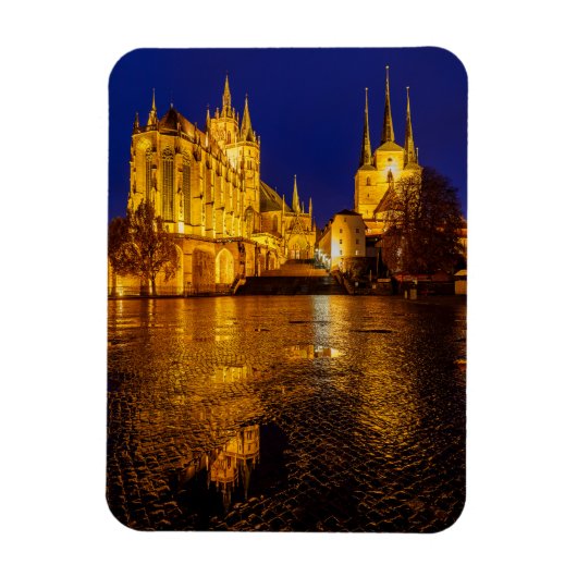 Der Erfurter Dom in Thüringen Magneet (Verticaal)
