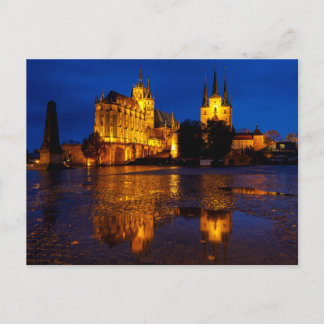 Der Erfurter Dom in Thüringen Postkarte Briefkaart