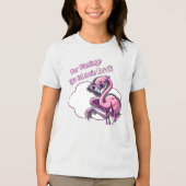 Der Flamingo (Wo ist mein Rosa?) Tri-Blend Shirt (Voorkant)