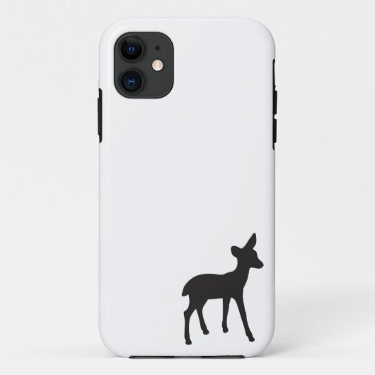 Der flauwte witte silhouet kawaii schattig Case-Mate iPhone case (Achterkant)