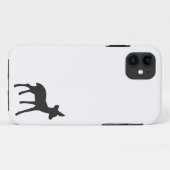 Der flauwte witte silhouet kawaii schattig Case-Mate iPhone case (Achterkant (horizontaal))