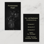 Der Fotograf -  Visitenkartenvorlage Visitekaartje (Voorkant / Achterkant)