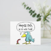 Der frühe Vogel Verpiss dich, es ist nicht früh Briefkaart (Staand voorkant)