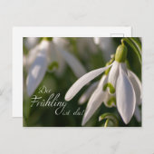 Der Frühling ist da! Briefkaart (Voorkant / Achterkant)