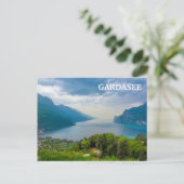 Der Gardasee-Italien Briefkaart (Staand voorkant)