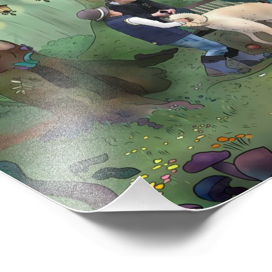 Der geheime Ort Foto Afdruk (Hoek)