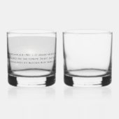 Der Geschmack des Universums Whisky Glas (Achterkant)