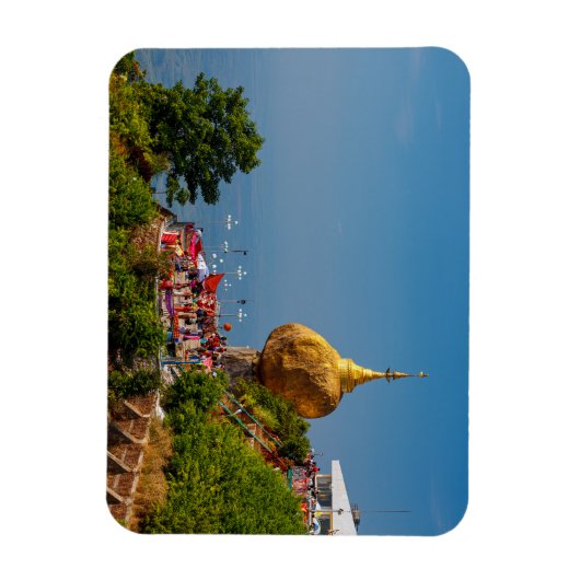 Der Goldene Felsen in Myanmar Magneet (Verticaal)