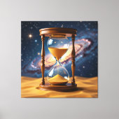 „Der goldene Fluss der Zeit“ Canvas Afdruk (Voorkant)