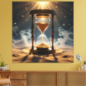 „Der goldene Fluss der Zeit“ Canvas Afdruk (Insitu (Woonkamer))
