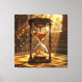 „Der goldene Fluss der Zeit“ Canvas Afdruk (Voorkant)
