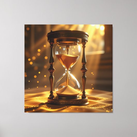 „Der goldene Fluss der Zeit“ Canvas Afdruk (Voorkant)