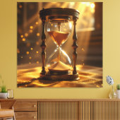 „Der goldene Fluss der Zeit“ Canvas Afdruk (Insitu (Woonkamer))