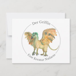 Der Griffin - Eine Kreatur Natlaras Feestdagenkaart