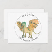 Der Griffin - Eine Kreatur Natlaras Feestdagenkaart (Voorkant / Achterkant)