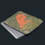 Der Head & Camouflage Electronics Bag Laptop Sleeve<br><div class="desc">Een elektronicazak met een afbeelding van een oranje hertenkop over een achtergrond van camouflage.  Personaliseer met jouw naam.</div>