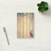 Der Head met Antlers op Faux Wood Post-it® Notes (Kantoor)