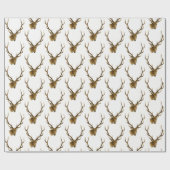 Der Head met Grote Antlers #1 Cadeaupapier (Vlak)