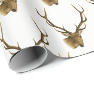 Der Head met Grote Antlers #1 Cadeaupapier