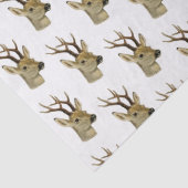 Der Head met kleine Antlers #1 Tissuepapier (Detail)