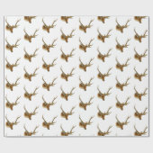 Der Head met Middelgrote Antlers #1 Cadeaupapier (Vlak)