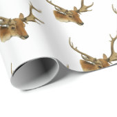 Der Head met Middelgrote Antlers #1 Cadeaupapier (Rol Hoek)