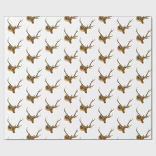 Der Head met Middelgrote Antlers #1 Cadeaupapier