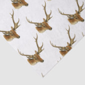 Der Head met Middelgrote Antlers #1 Tissuepapier (Detail)