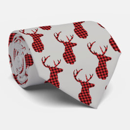Der Head - Rustic Red Pset Pattern Stropdas