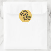 Der Head Skull-grootte doet er toe Ronde Sticker (Tas)
