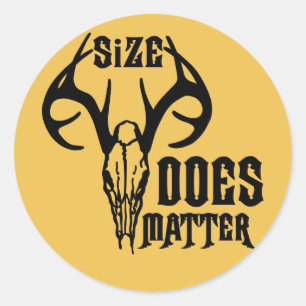 Der Head Skull-grootte doet er toe Ronde Sticker