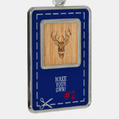 Der Head Wood Graanstijl Verzilverd Omlijst Ornament (Rechts)