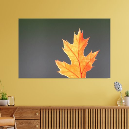 Der Herbst von seiner schönsten Seite Canvas Afdruk (Insitu (Woonkamer))