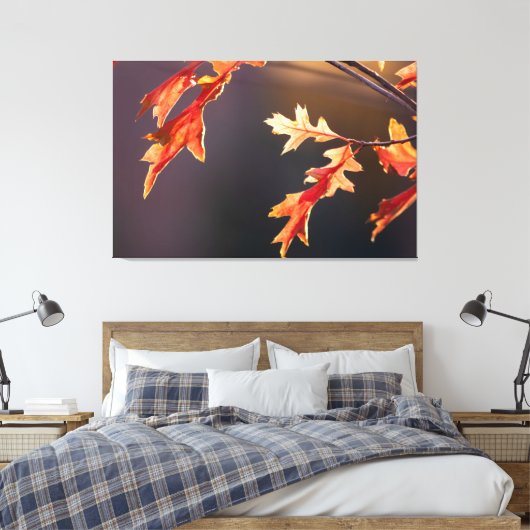 Der Herbst von seiner schönsten Seite Canvas Afdruk (Insitu (Slaapkamer))