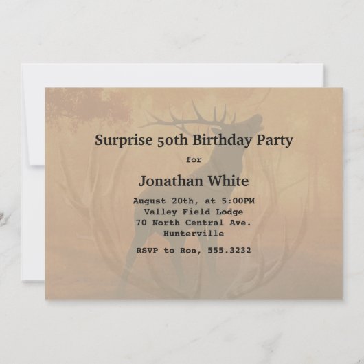 Der Hunter Antlers Kaart (Achterkant)