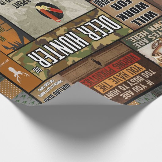 Der Hunter Blanket kerstcadeau voor jager Cadeaupapier (Hoek)