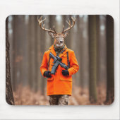 Der Hunter in Bossen met geweer Muismat (Voorkant)