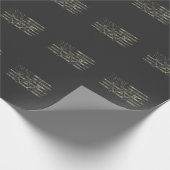 Der Hunting American Flag Forest Pistool Antler Cadeaupapier (Hoek)