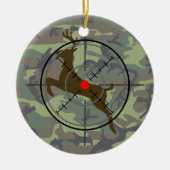 Der Hunting Camouflage kerstversiering Keramisch Ornament (Voorkant)