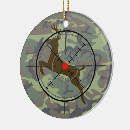 Der Hunting Camouflage kerstversiering Keramisch Ornament (Links)