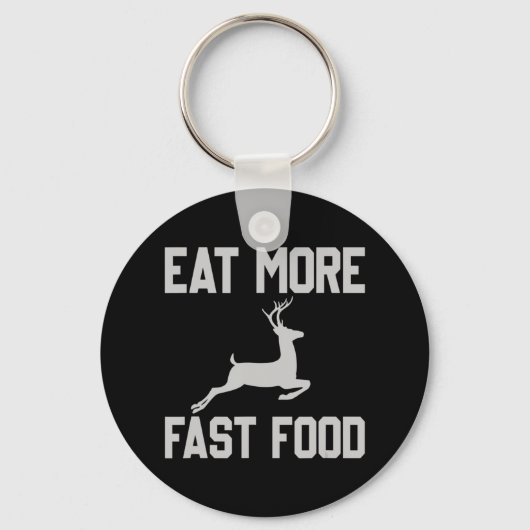 Der Hunting Eat Snellere Fun Gift for Hun Sleutelhanger (Voorkant)
