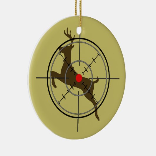 Der Hunting kerstversiering Keramisch Ornament (Rechts)