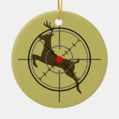 Der Hunting kerstversiering Keramisch Ornament (Voorkant)