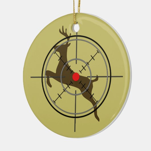 Der Hunting kerstversiering Keramisch Ornament (Links)