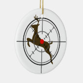 Der Hunting kerstversiering Keramisch Ornament (Rechts)