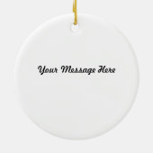 Der Hunting kerstversiering Keramisch Ornament (Achterkant)