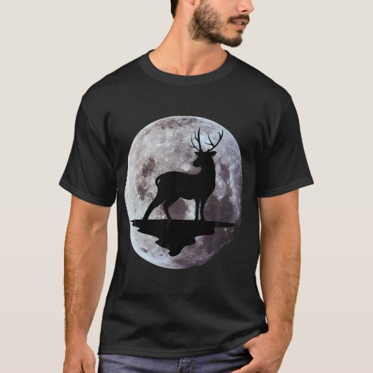 Der Hunting Mannen Womens Buck Moon T-shirt (Voorkant)