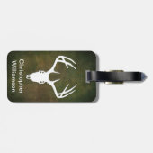 Der Hunting Skull met geweien Bagagelabel (Achterkant horizontaal)